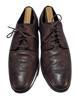 COLE HAAN BENTON WINGTIP OXFORD ll SHOE MAHOGANY BROWN MENS SIZE 9.5 Cole Haan Benton Wingtip Oxford II Shoe Mahogany Brown Men  main image 4