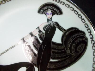 Franklin Mint House of Erte Collector Plate Symphony in Black | eBay