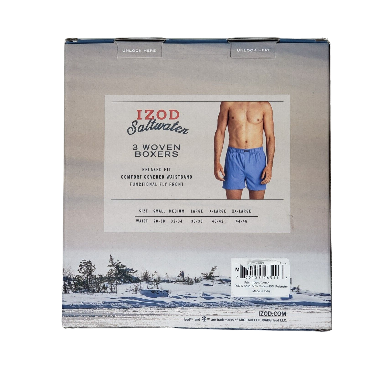 Izod 3-Pack Men's Woven Boxers