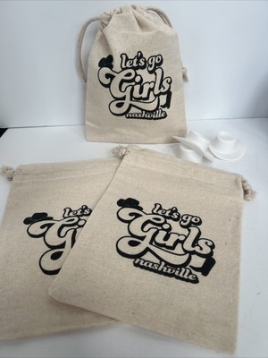 3 Nashville Girls Trip Weekend Nash Bash Bachelorette Gift Favor Bags Let's Go