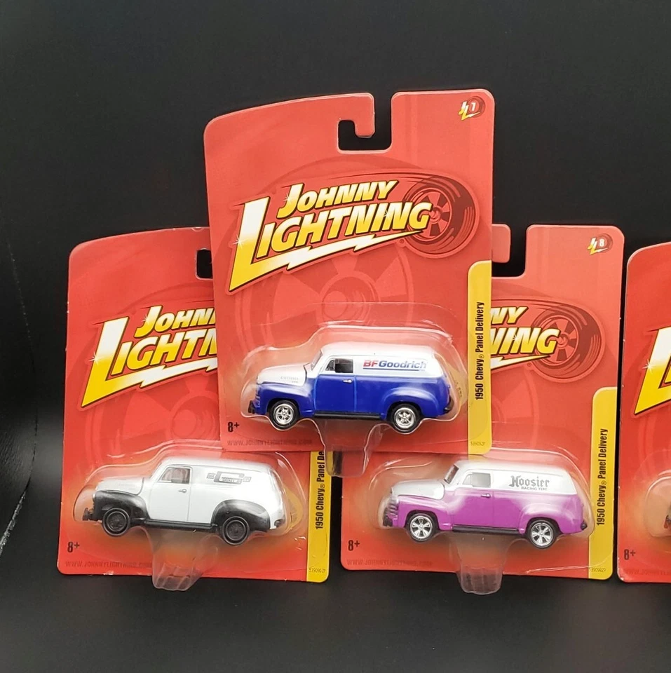 Johnny Lightning 1950 Chevy Panel Entrega BF Goodrich, Buen Año Lote De 4 Foto 4 de 4