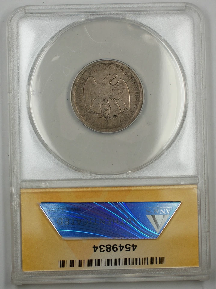 1875-S Seated Liberty 20 Cent Piece, ANACS GD-4 Details (Scratched) - Image 2 of 2