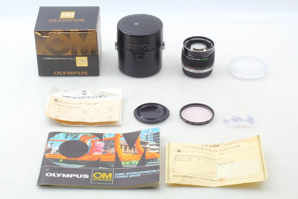 【N COMO NUEVO en Caja】 Olympus OM System Zuiko MC Auto-W 35mm F2 Lente Gran A... - Imagen 2 de 4