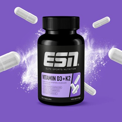 ESN Vitamin D3 + K2 Depot 120 Kapseln 5600i.e.