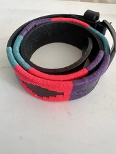 Tamerici Belt Leather Polo Goucho Women Embroidered Equestrian 34&rdquo; Total Length