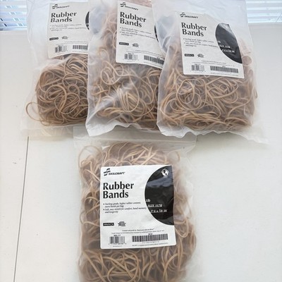 4 lb OF Skilcraft Rubber Bands 7 x1/8 Sterling Grade Stretch Size 117B USA