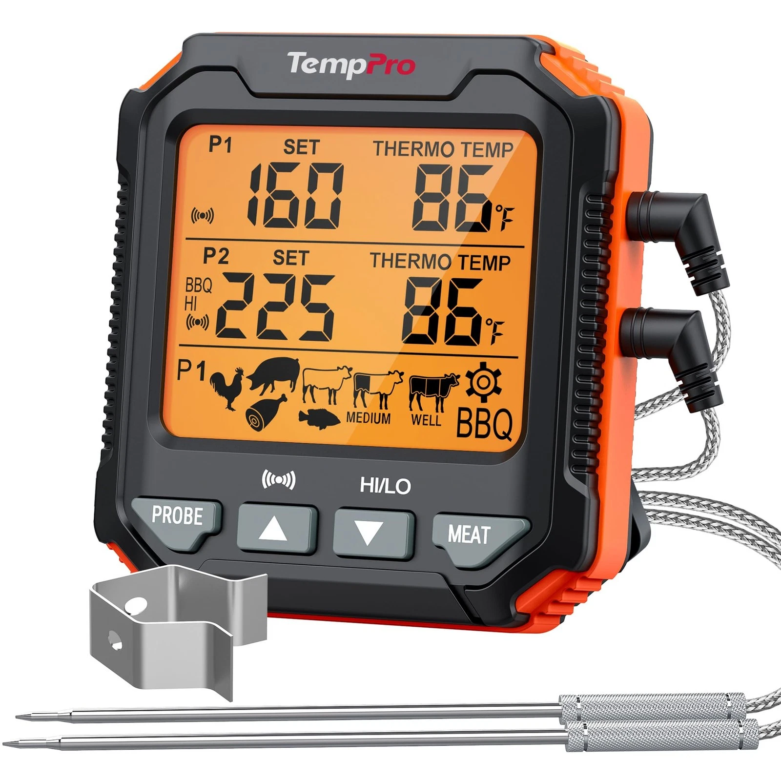TP717 Digital Meat Thermometer, Backlit Grill Thermometer Meat Thermometer Ov...