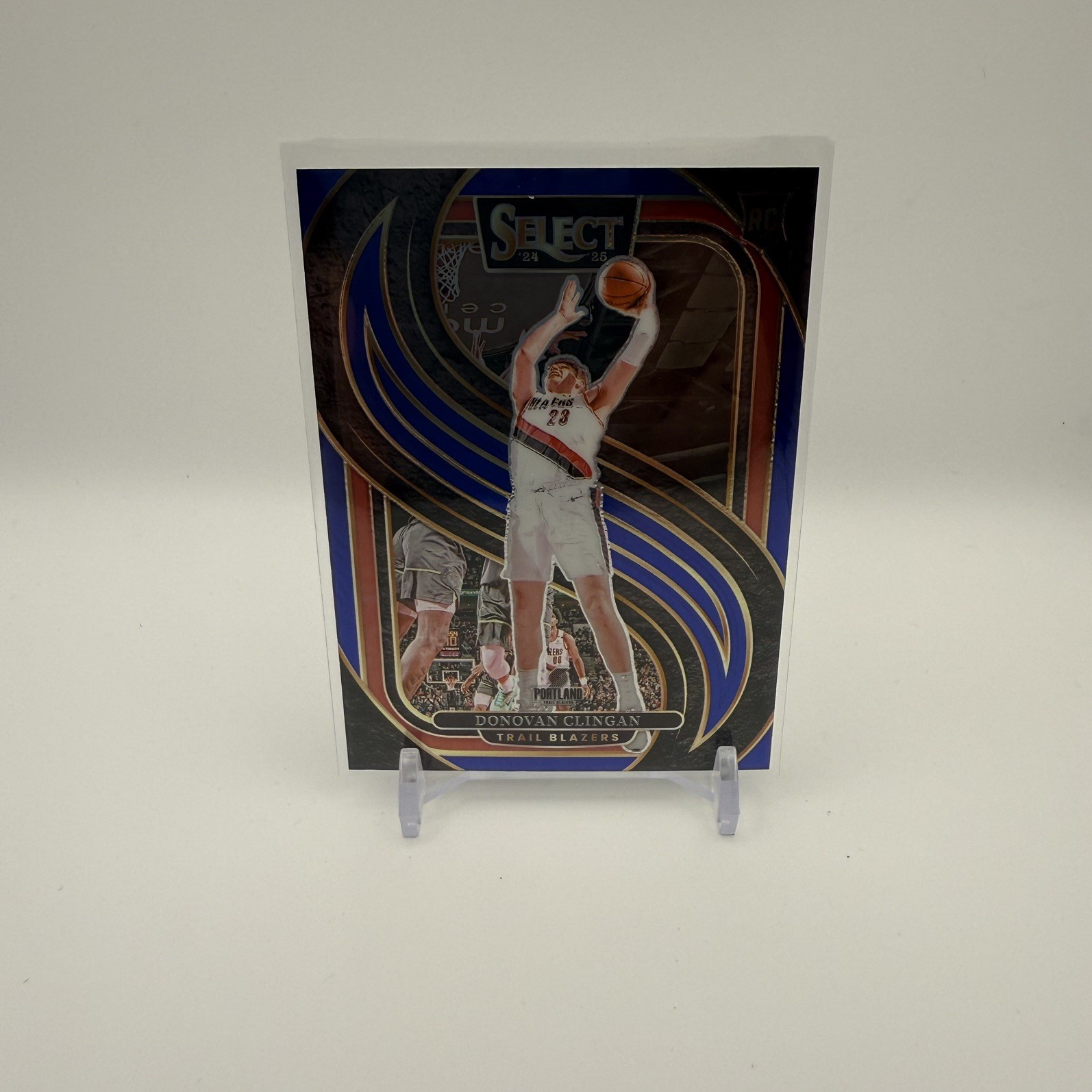 2024-25 Panini Select - Premier Level Donovan Clingan #199 Blue Prizm (RC)