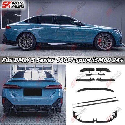 Fits BMW 5 Series G60M-sport i5M60 24+ Dry Twill Carbon Front Rear Lip Wing Kits