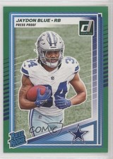 2025 Panini Donruss Rated Rookie Press Proof Green Jaydon Blue #308 0kb5