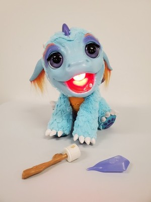 FurReal Friends Torch My Blazin' Dragon Interactive Toy + Accessories Crystal  