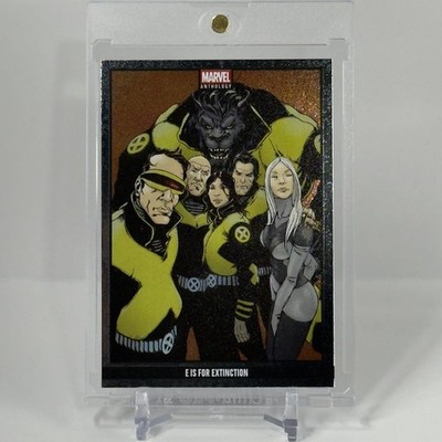 2025 Panini Marvel Anthology - #53 E IS FOR EXTINCTION - Metal Holo