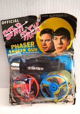 Vintage1975 AHI Star Trek Phaser Saucer Gun 3 Saucers Set #6269 Rare *Read*