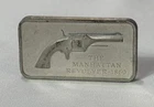 Sterling Silver Bar 32.3 Gram Ingot The Manhattan Revolver 1860 Lincoln Mint