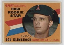 1960 Topps Sport Magazine 1960 Rookie Star Lou Klimchock #137 0z0n