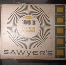 Vintage Sawyer Rotomatic 600A 2X2 Slide Projector WORKS