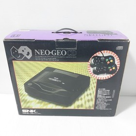NEO GEO CD Console CD-T01 SNK Japanese console #0208012 with box 4 games Japan