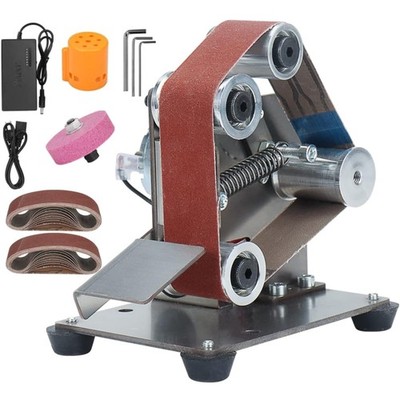 Mini Electric Belt-Sander Knife-Sharpener Sanding Machine - Small Bench Grind...