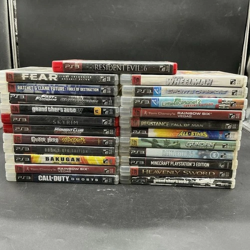 Sony Playstation 3 PS3 Lot Of 23 Games Various Conditions GTA IV Resident Evil 6