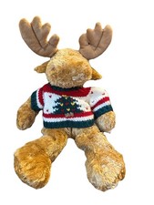 Moose With Christmas Sweater 17 In. Vintage