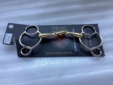 AK Universal Gag Bit -German Silver - Link/Lozenge/Peanut  5.25” 13.5 cm BNIB