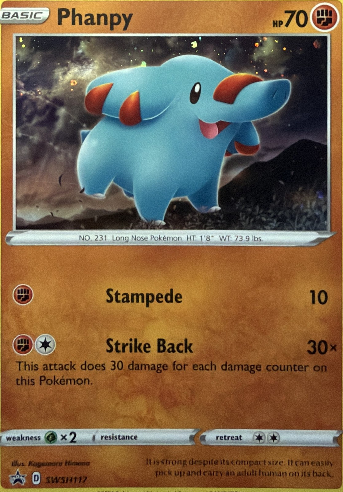 Phanpy Holo Promo SWSH: Sword & Shield Promo Cards SWSH117 NM