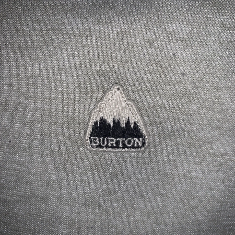 Burton Sudadera con Capucha Pequeña Gris Floral Sudadera Agujeros para el Pulgar Bolsillo Manga Larga Mujeres Foto 2 de 4