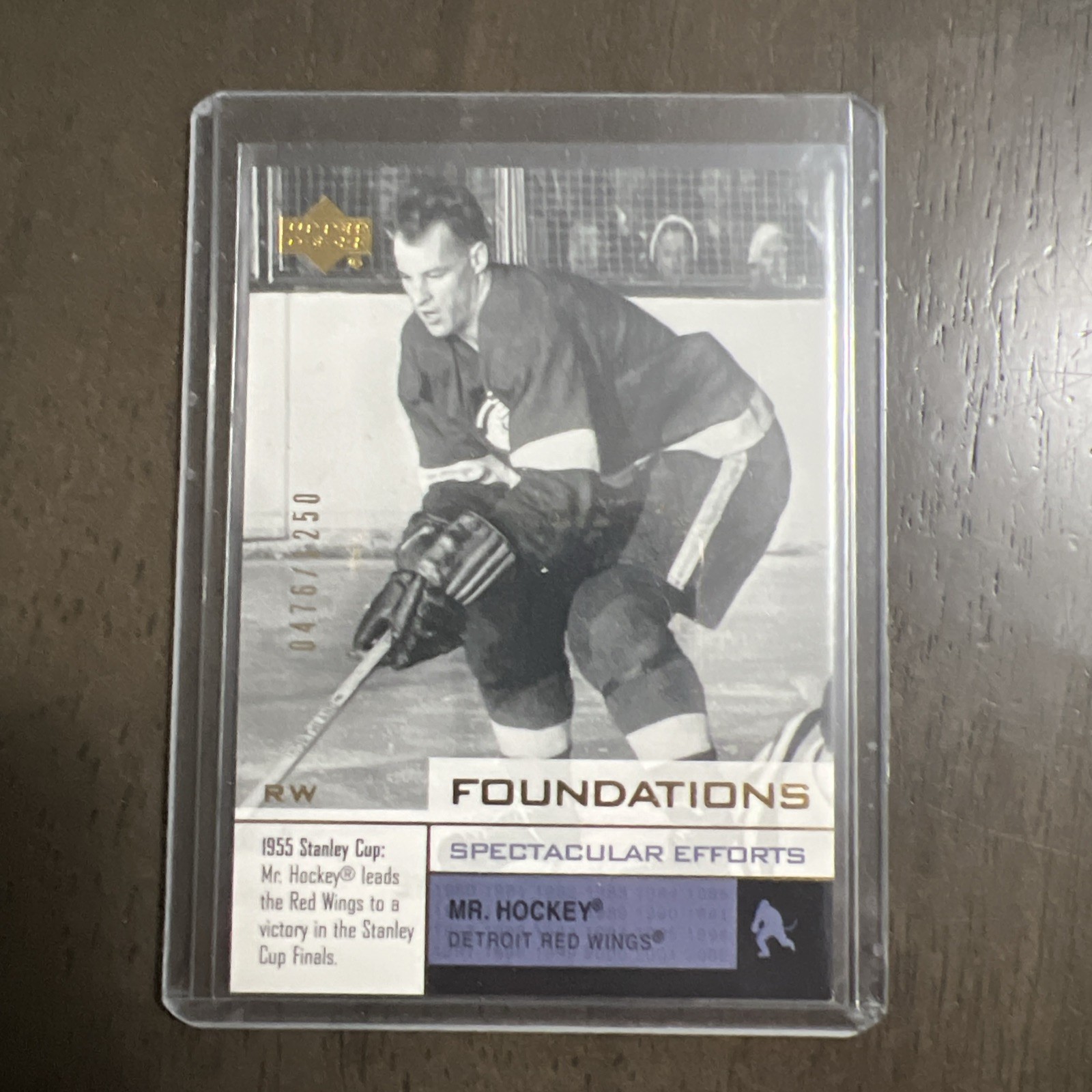 2002-03 Upper Deck Foundations #102 Gordie Howe /1250 - Detroit Red Wings