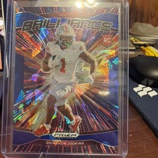 Quinshon Judkins - Blue Cracked Ice Brilliance /149 - 2025 Prizm Draft Picks OSU