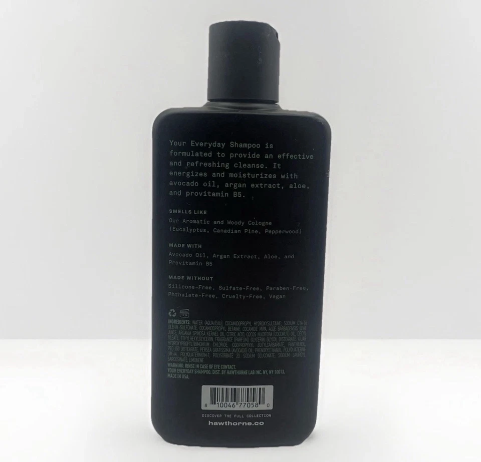 Hawthorne Men’s Everyday Shampoo - Eucalyptus Mint - 8oz - Image 2 of 2