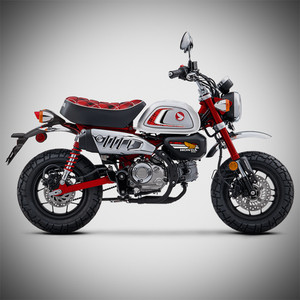 Adesivi Filtro Aria Per Honda Monkey &ndash; Decalcomanie Numero Gara Argento