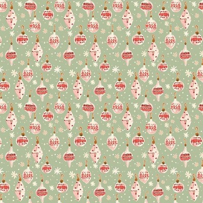 DEAR STELLA - Baby It's Cold Outside by Clara Jean - Ornaments - Pea 1/4yd