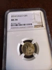 2014 $5 Gold American Eagle NGC MS 70 1/10oz