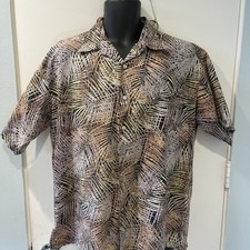 Tori Richard Hawaiian Shirt Mens Large Made In USA Floral Tropical Cotton Lawn