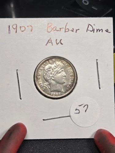 1911 P Barber Silver Dime Nice Full Liberty XF Extra Fine Coin