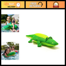 Small Alligator Pool Float Toy - No Inflation, Mesh Design for Pets Kids