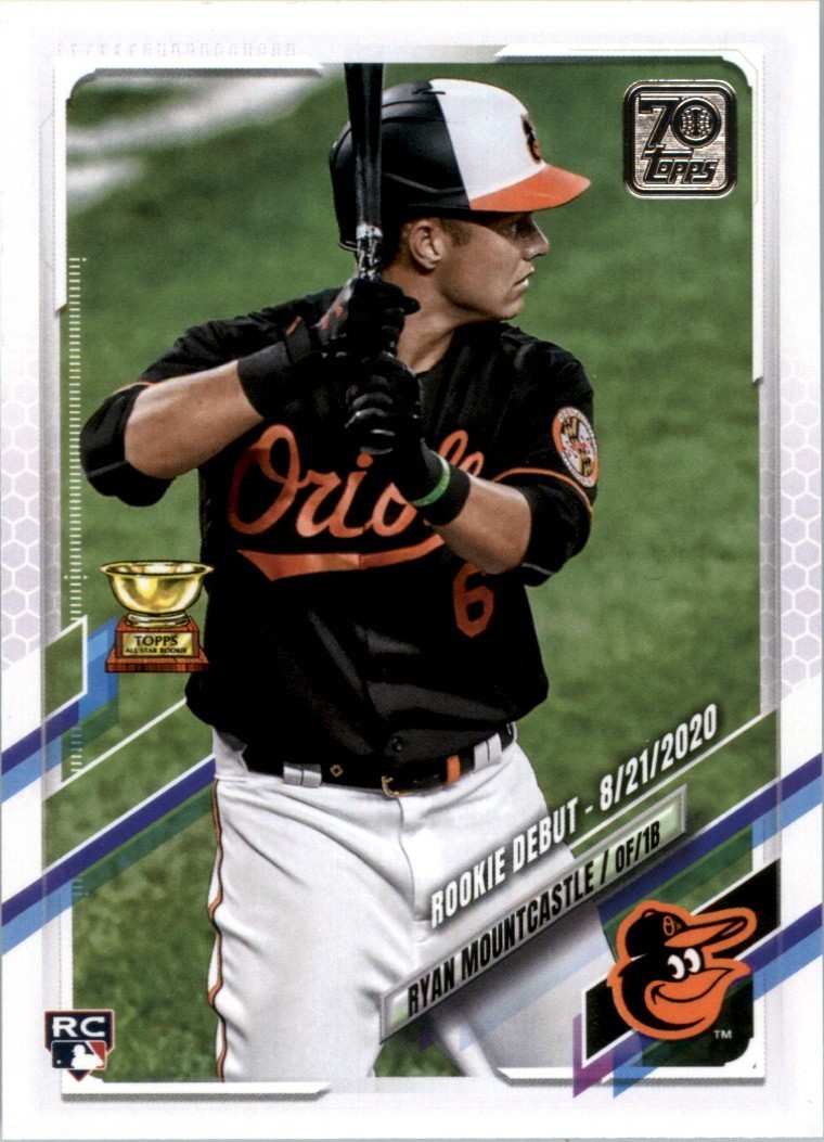 Ryan Mountcastle RC 2021 Topps Update #US265 Baltimore Orioles Rookie Gold Cup