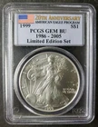 1999 $1 American Silver Eagle Dollar PCGS Gem BU