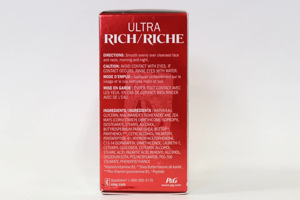 Crema hidratante facial ultra rica Olay Regenerist sin fragancia tamaño de prueba 0,5 oz Foto 3 de 4