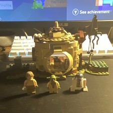 LEGO Star Wars Yoda's Hut 75208 Complete Set w/ Minifigures & Manual