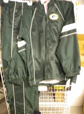 NFL Greenbay Packers 2 Piece Track Suit Large Hooded Zip Up Jacket $50 Free Ship