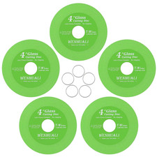 5 Pcs Glass Cutting Disc for Angle Grinder, 4" X 7/8 Glass Ceramic Diamond Saw