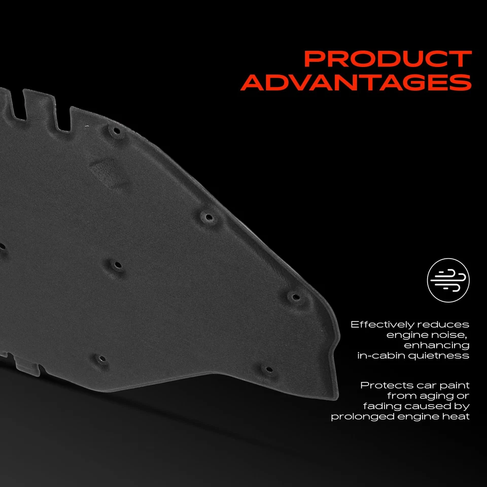 Almohadilla de panel de aislamiento del capó del motor para Mercedes-Benz W166 ML350 ML400 X166 GL350 Foto 4 de 4