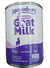 Meyenberg Evaporated Goat Milk Unsweetened Rich  Creamy 12 Oz
