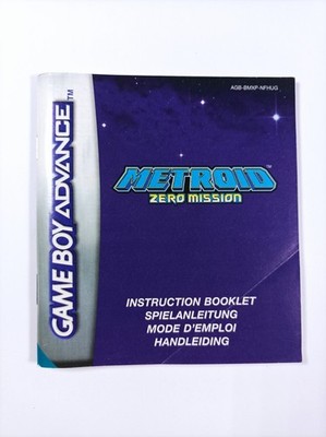 Metroid Zero Mission - Nintendo GameBoy Advyance nur Spielanleitung #R169