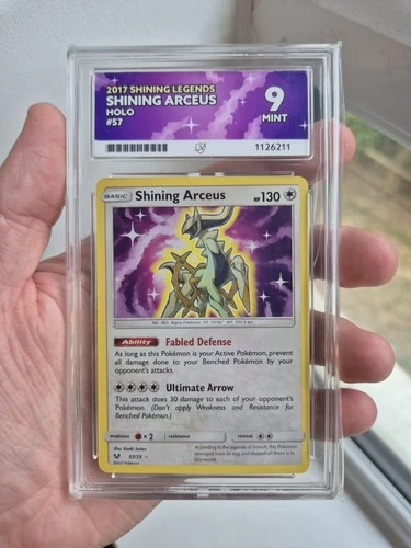 ACE 9 Shining Arceus 57/73 Shining Legends Holo Pokemon Card