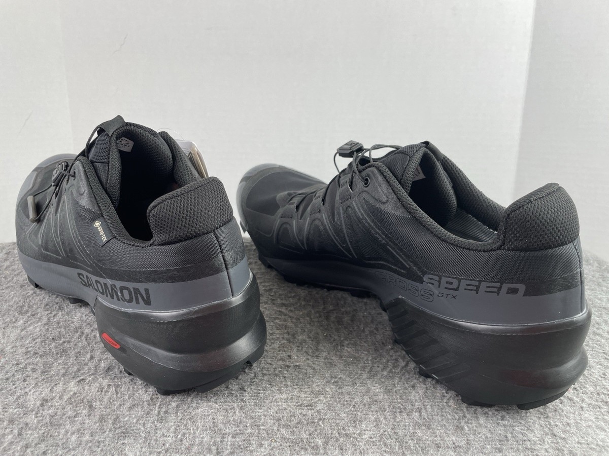 Salomon Mens Speedcross GTX Goretex Black Quiet Shade Shoes  display picture 1