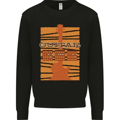 Gitarre Bass Elektrischer Akustisch Player Musik Kinder Sweatshirt Pullover