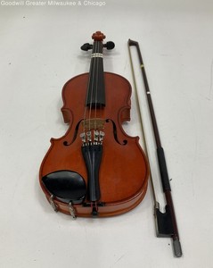 Student Violin 4 4 Full Size Orchestral String Instrument With Bow Musical