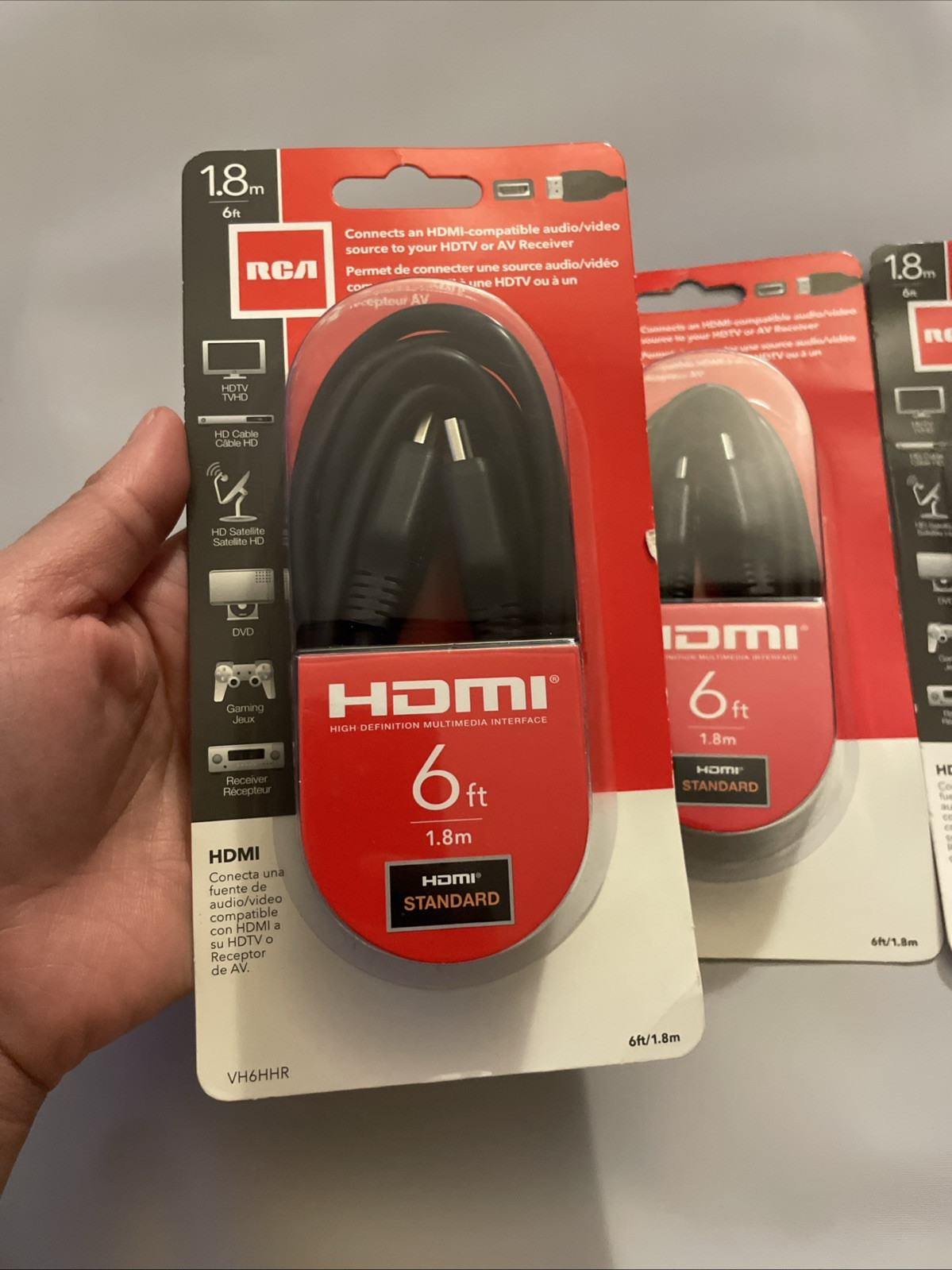 RCA 6ft HDMI Cable for HDTV Satellite DVD and Gaming Systems Standard Black VH6HHR
